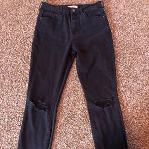 Pac sun black high rise mom jeans